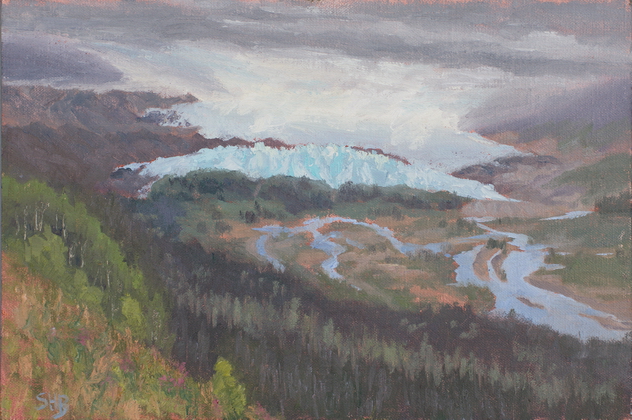 Morning Glow at Matanuska Glacier