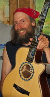 Rob Goldberg and one of his guitars